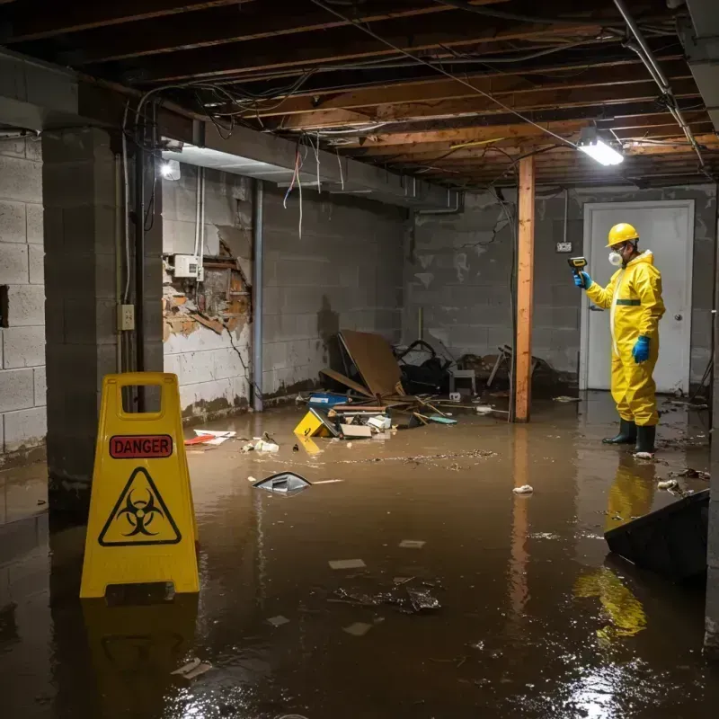 Flooded Basement Electrical Hazard in East Independence, MO Property